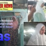 Ketua TP-PKK SBB, Mendatangi Warga Dusun Olas Meninjau Rumah Tidak Layak Huni.