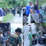 Kemanunggalan TNI-Rakyat : Rindam XV/Pattimura Gelar Karya Bakti Bersihkan. “Bumi Para Raja”